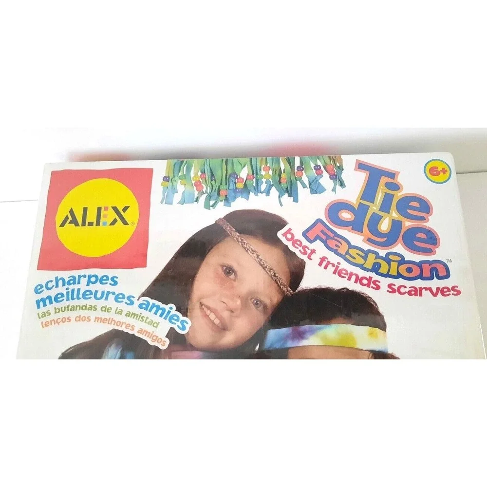 Alex Toys Tie Dye Fashion Best Friends Scarves Kit DIY Craft Set 2 Scarves NEW